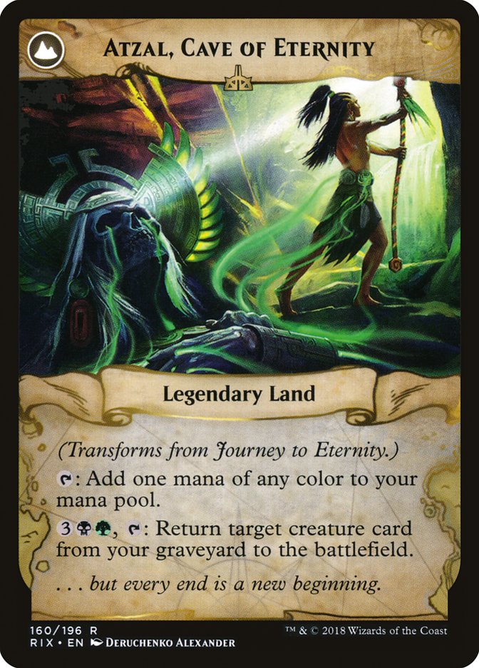 Journey to Eternity // Atzal, Cave of Eternity (Rivals of Ixalan #160)