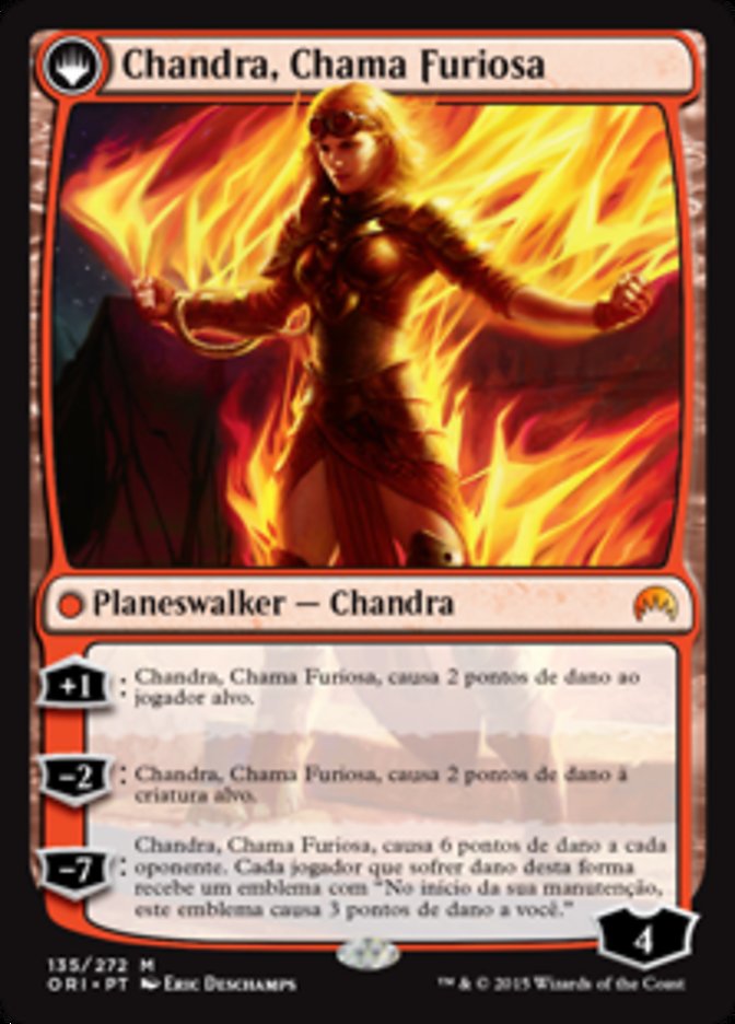 Chandra, Fire of Kaladesh // Chandra, Roaring Flame (Magic Origins #135)