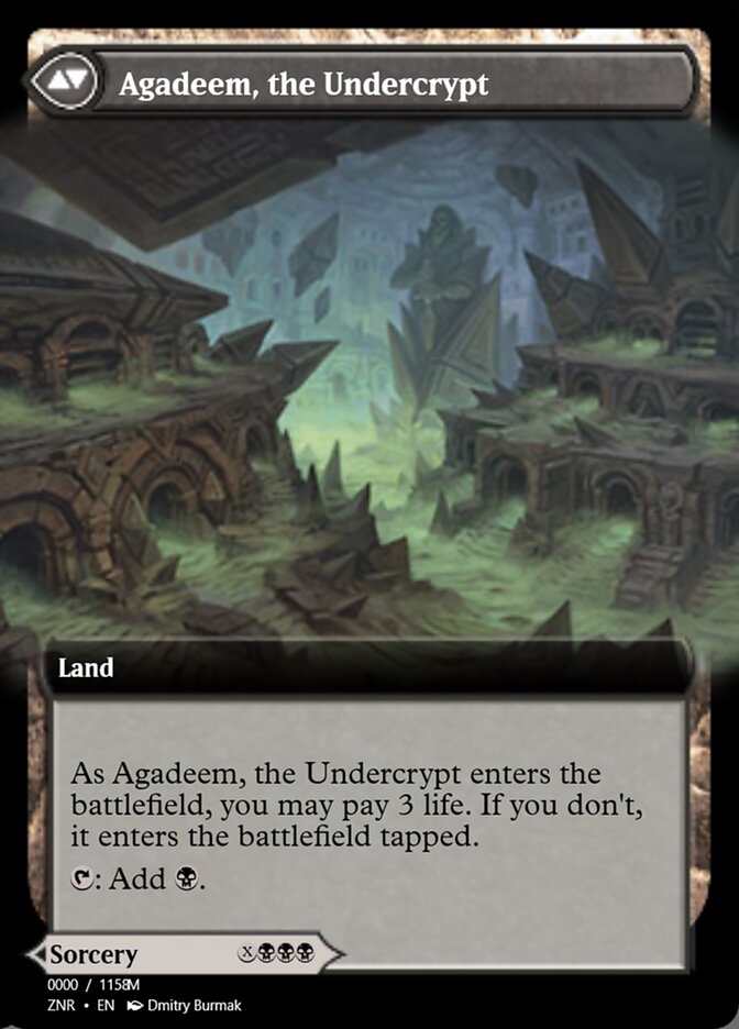 Agadeem's Awakening // Agadeem, the Undercrypt (Magic Online Promos #83864)