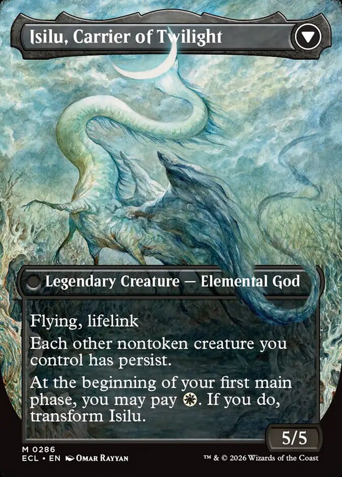 Eirdu, Carrier of Dawn // Isilu, Carrier of Twilight - reverse side