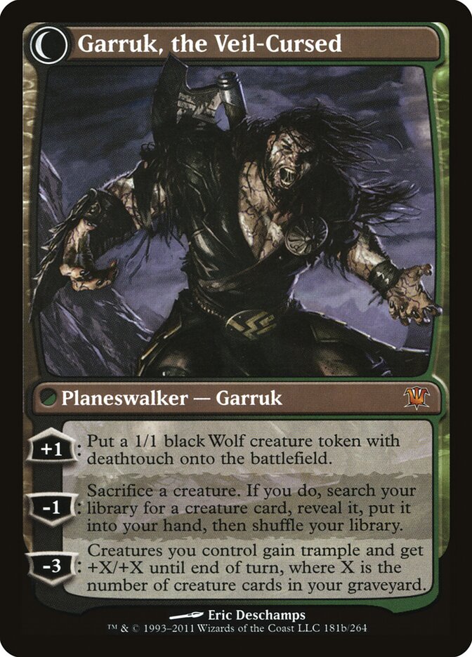 Garruk Relentless // Garruk, the Veil-Cursed (The List #ISD-181)