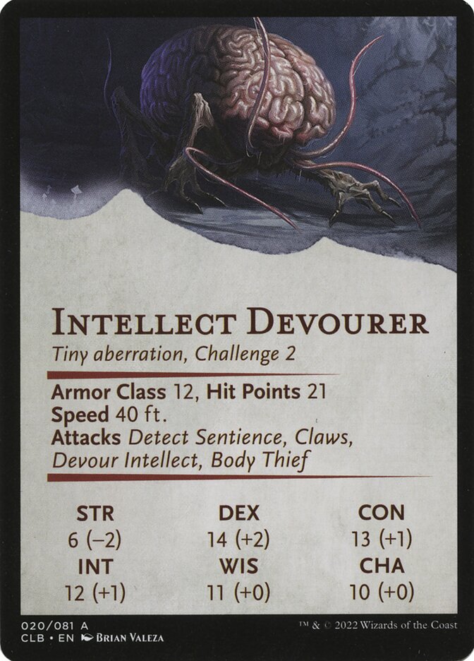 Intellect Devourer // Intellect Devourer (Battle for Baldur's Gate Art Series #20)