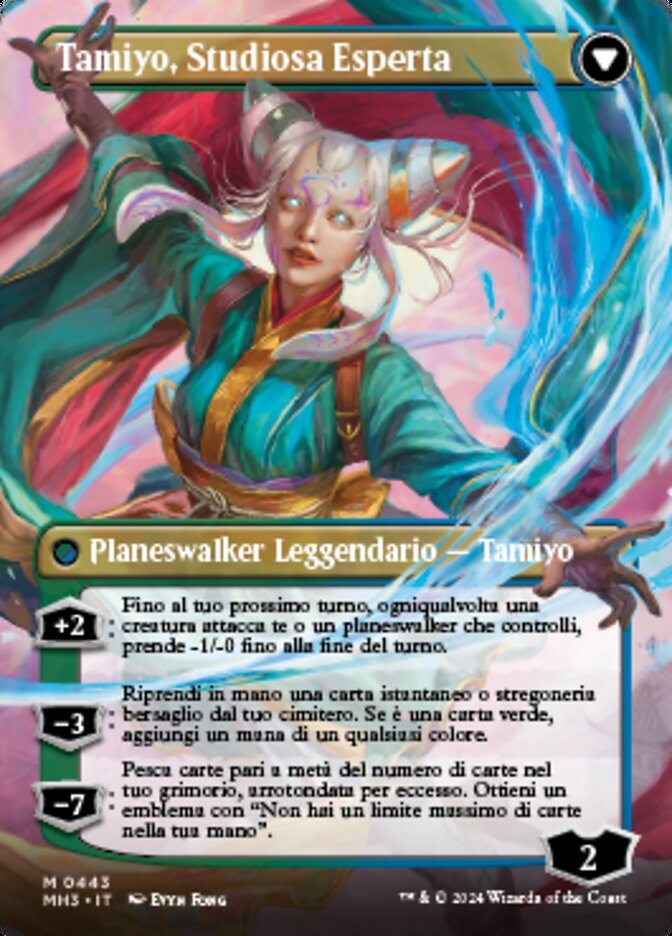 Tamiyo, Inquisitive Student // Tamiyo, Seasoned Scholar (Modern Horizons 3 #443)