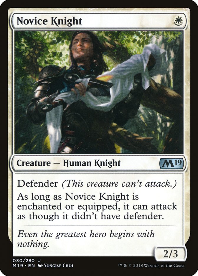 Novice Knight (Core Set 2019 #30)