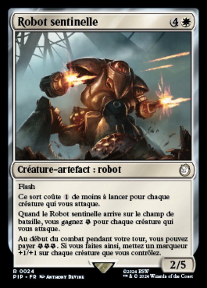 Robot sentinelle