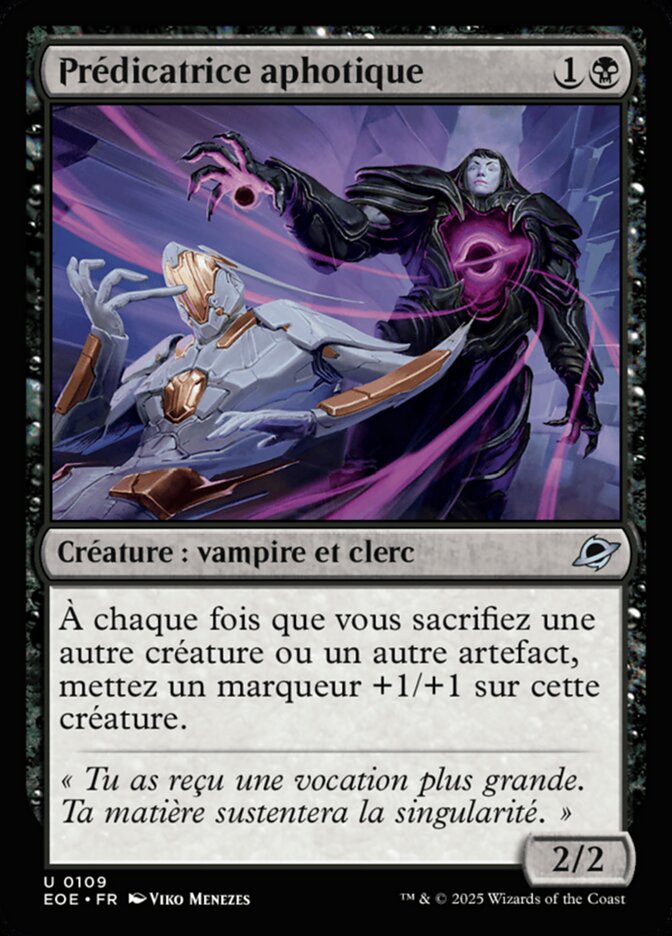 Prédicatrice aphotique