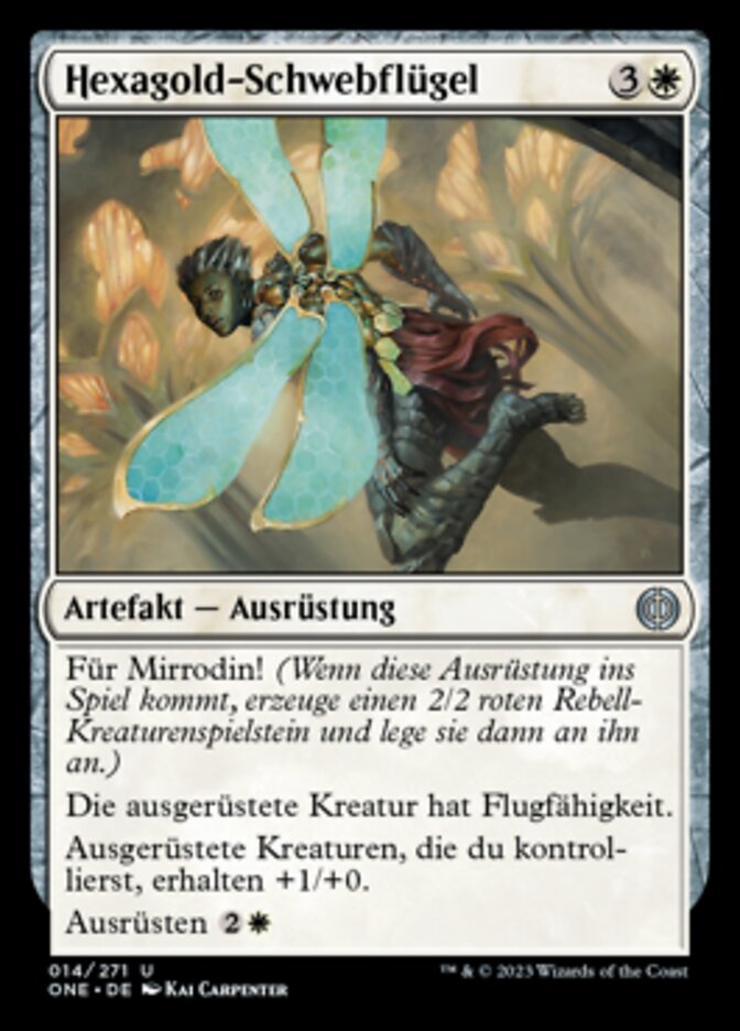 Hexgold Hoverwings (Phyrexia: All Will Be One #14)