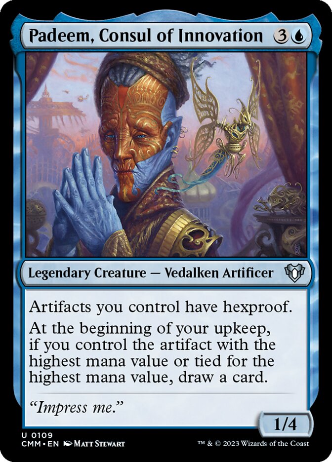 Padeem, Consul of Innovation (Commander Masters #109)