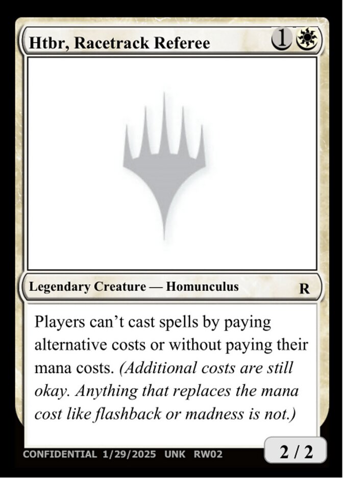 Htbr, Racetrack Referee MTG card
