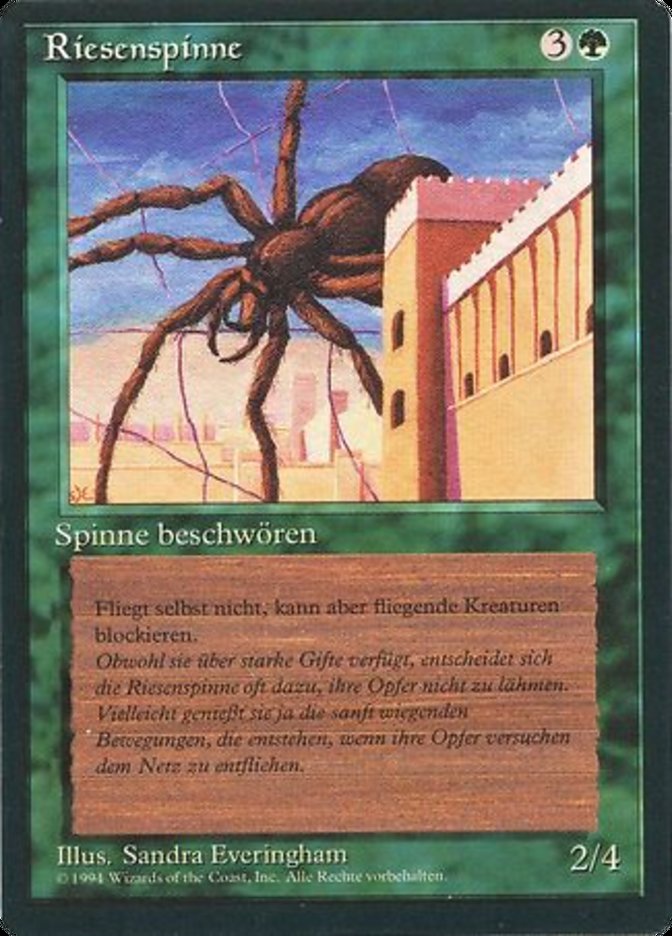 Giant Spider (Foreign Black Border #200)
