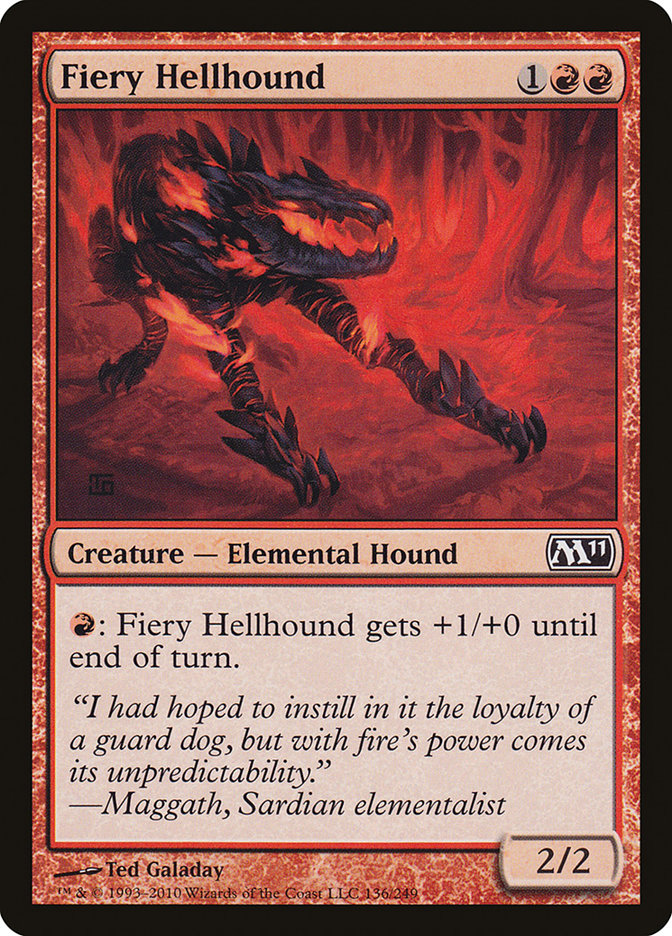 Fiery Hellhound (Magic 2011 #136)