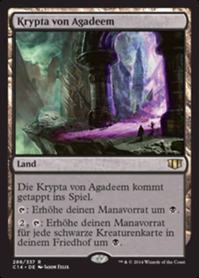 Crypt of Agadeem (Commander 2014 #288)
