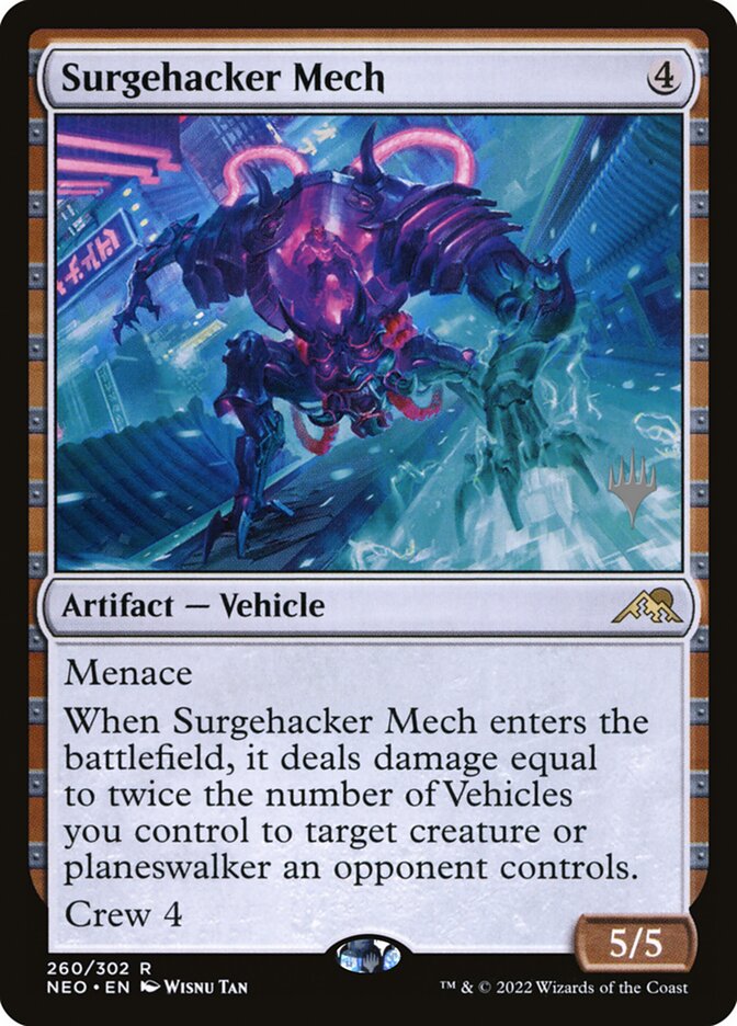 Surgehacker Mech (Kamigawa: Neon Dynasty Promos #260p)
