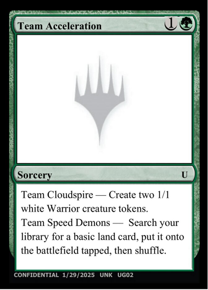 Team Acceleration MTG card