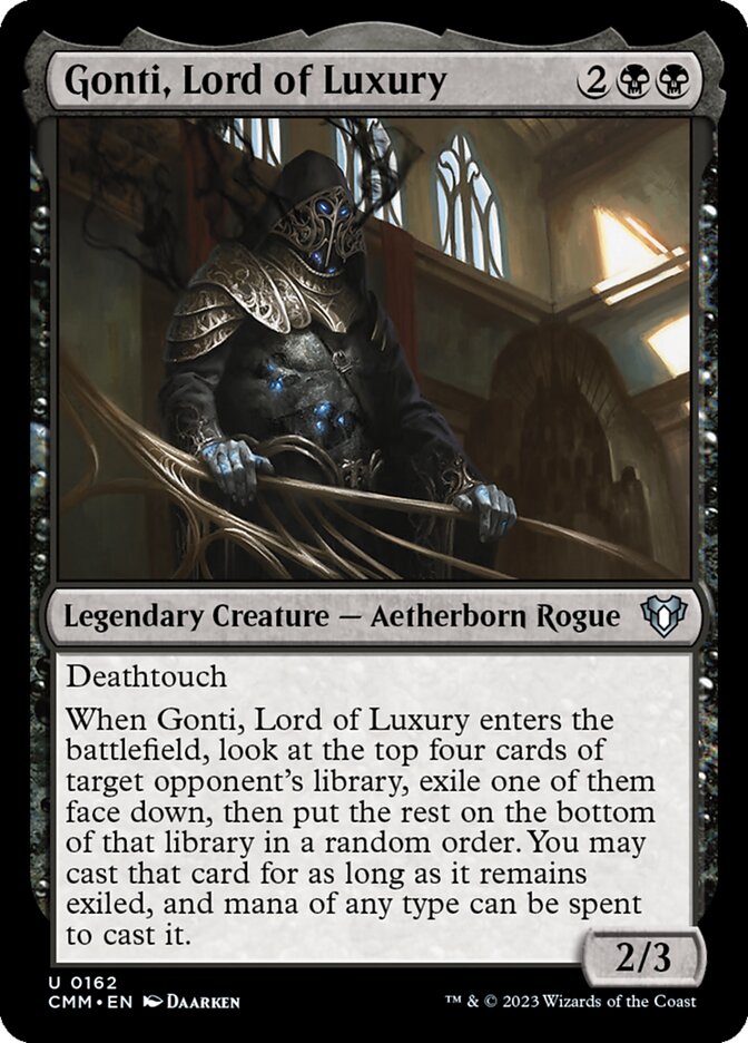 Gonti, Lord of Luxury (Commander Masters #162)