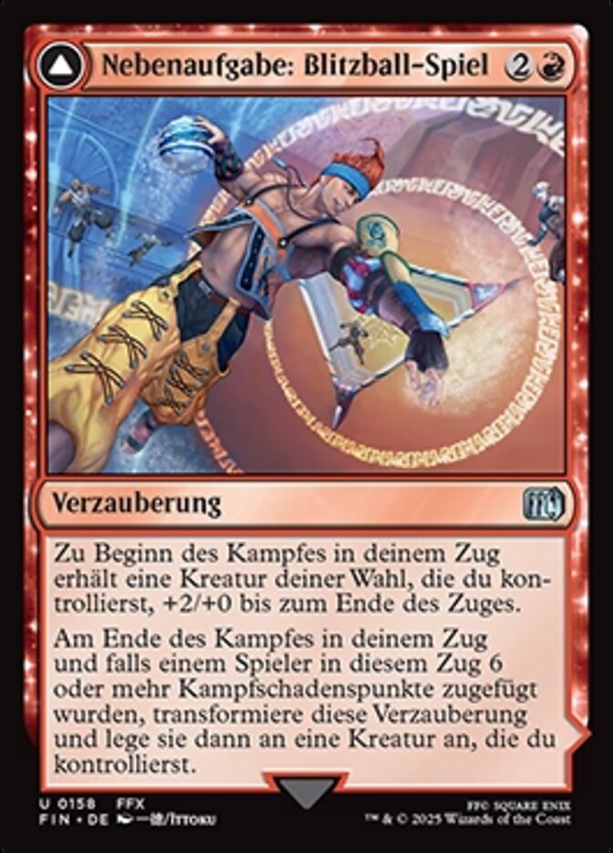 Nebenaufgabe: Blitzball-Spiel