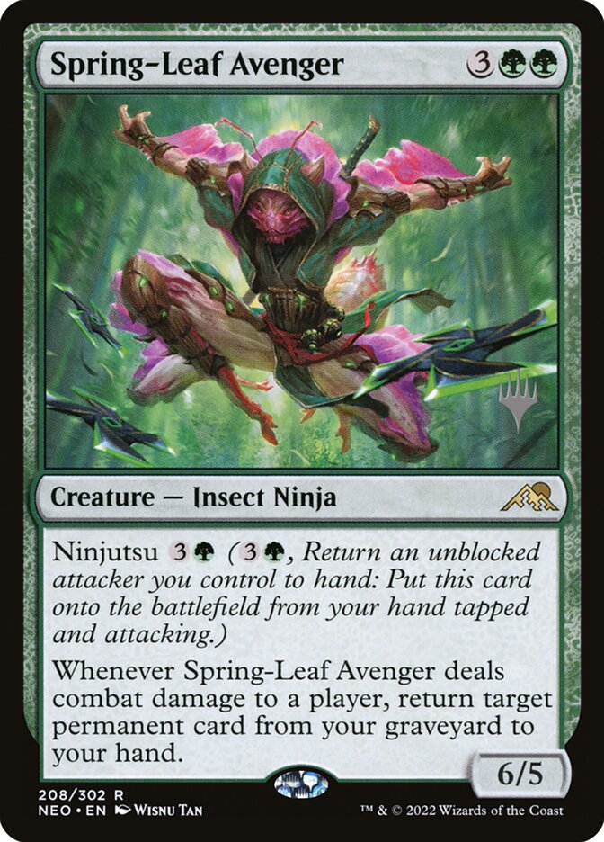 Spring-Leaf Avenger (Kamigawa: Neon Dynasty Promos #208p)