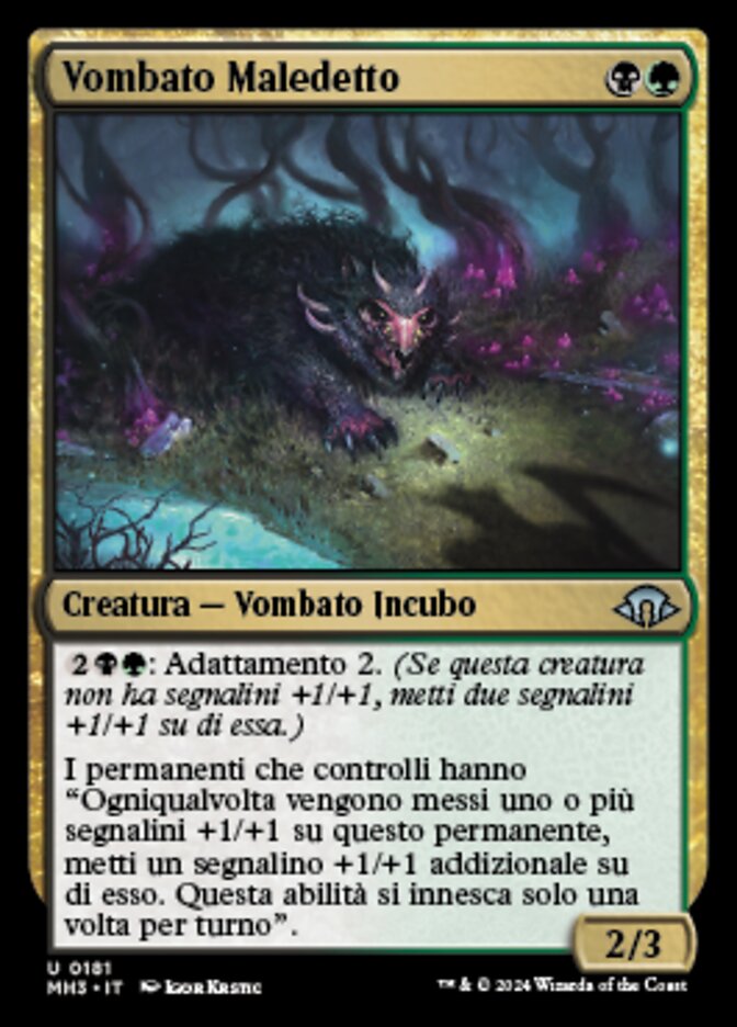 Cursed Wombat (Modern Horizons 3 #181)