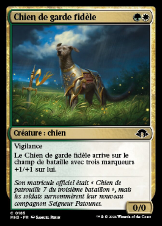 Chien de garde fidèle