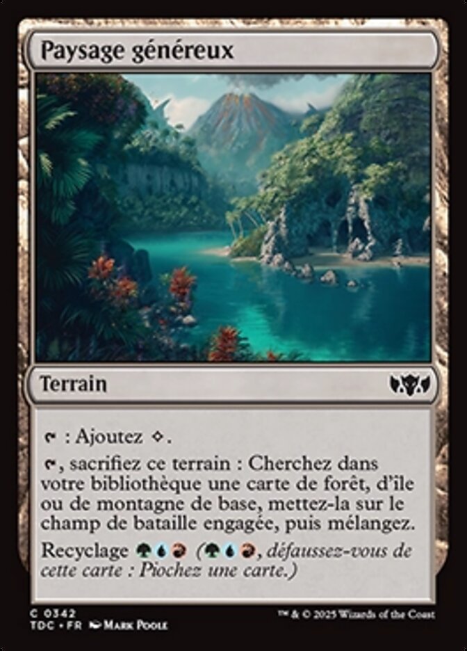 Paysage généreux