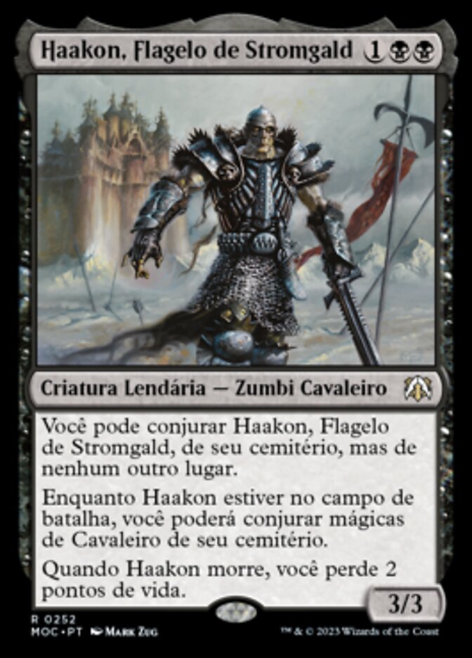 Haakon, Stromgald Scourge (March of the Machine Commander #252)
