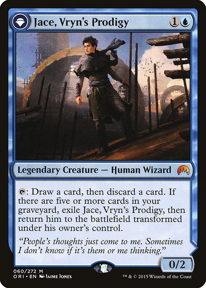 Jace, Vryn's Prodigy // Jace, Telepath Unbound (Magic Origins #60)