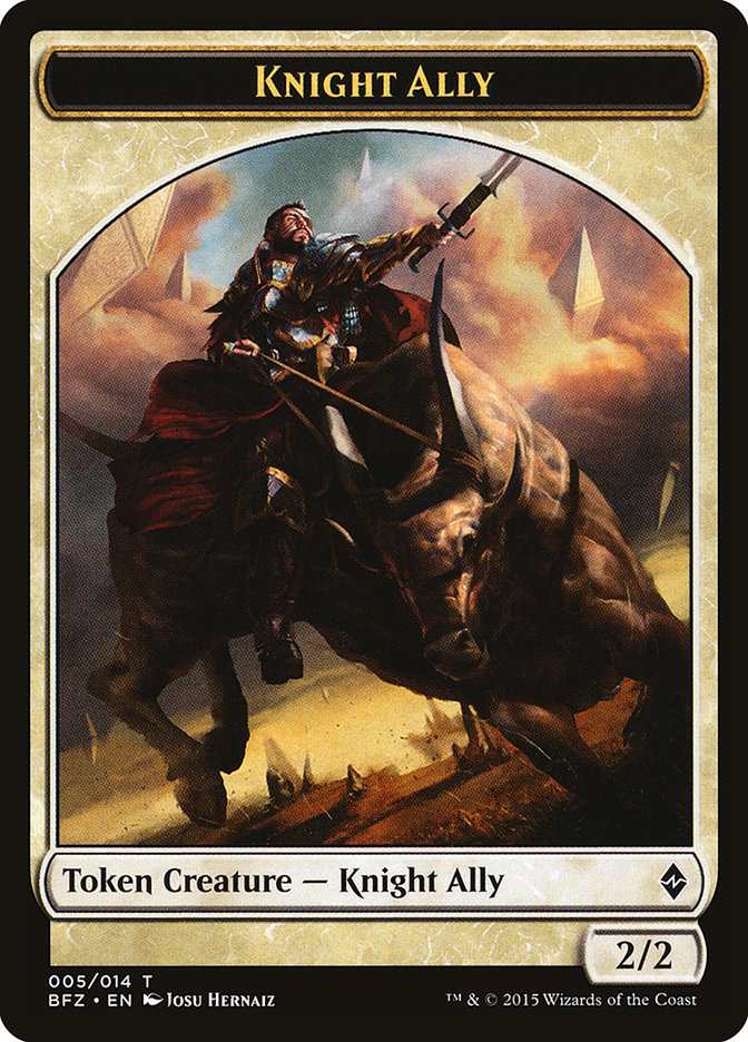 Knight Ally (Battle for Zendikar Tokens #5)