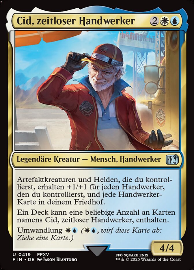 Cid, zeitloser Handwerker