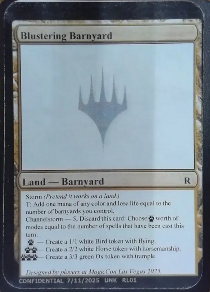 Blustering Barnyard MTG card