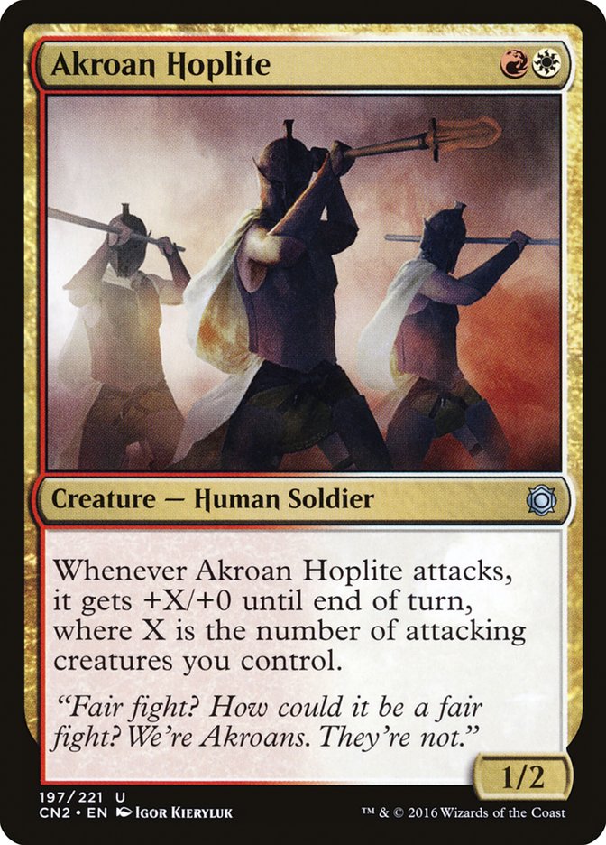 Akroan Hoplite (Conspiracy: Take the Crown #197)