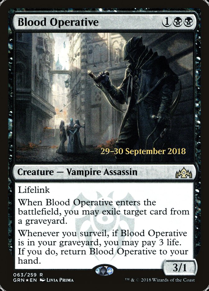 Blood Operative (Guilds of Ravnica Promos #63s)