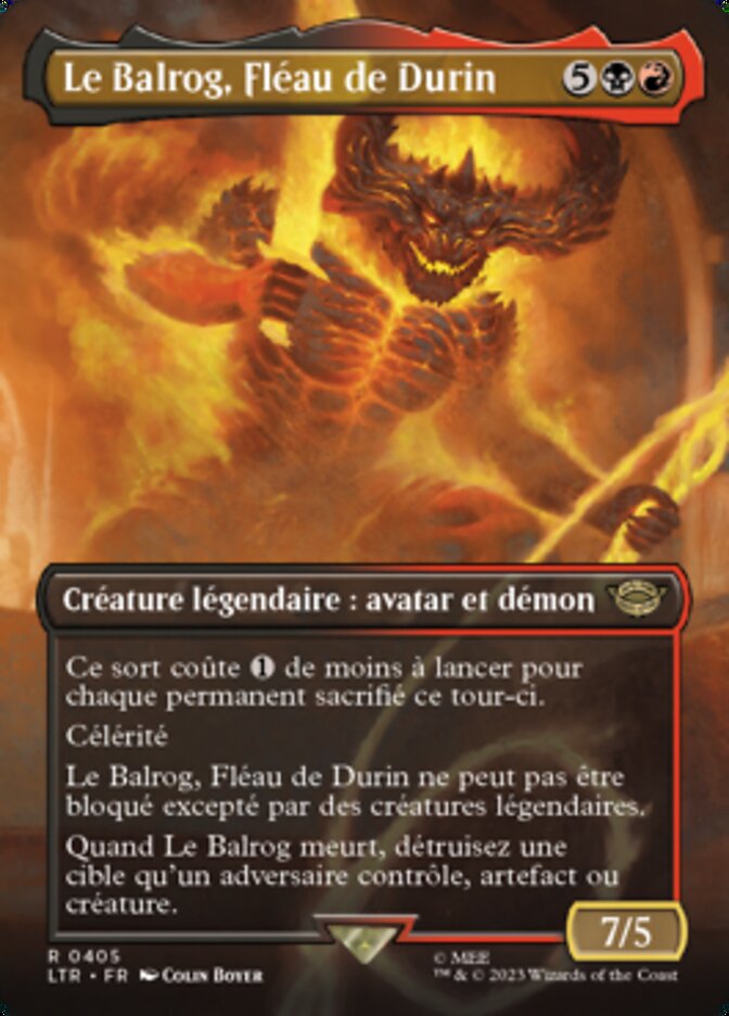 Le Balrog, Fléau de Durin