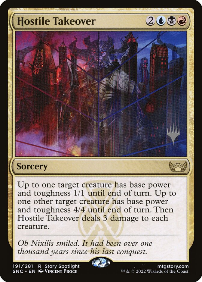 Hostile Takeover (Streets of New Capenna Promos #191p)