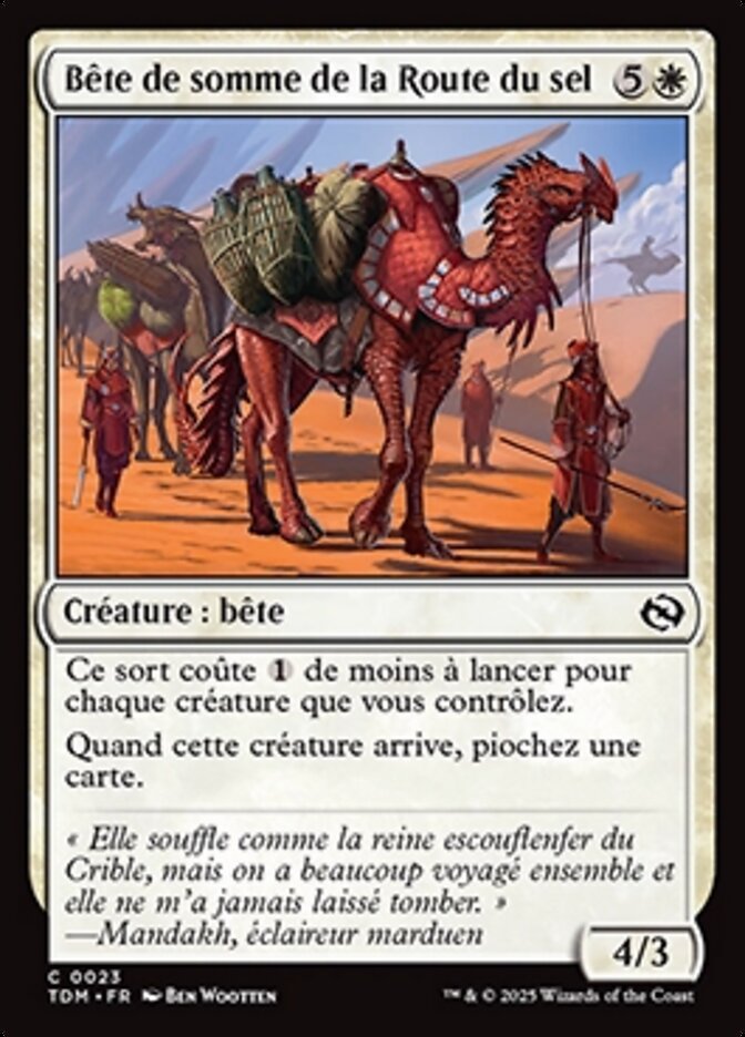 Bête de somme de la Route du sel