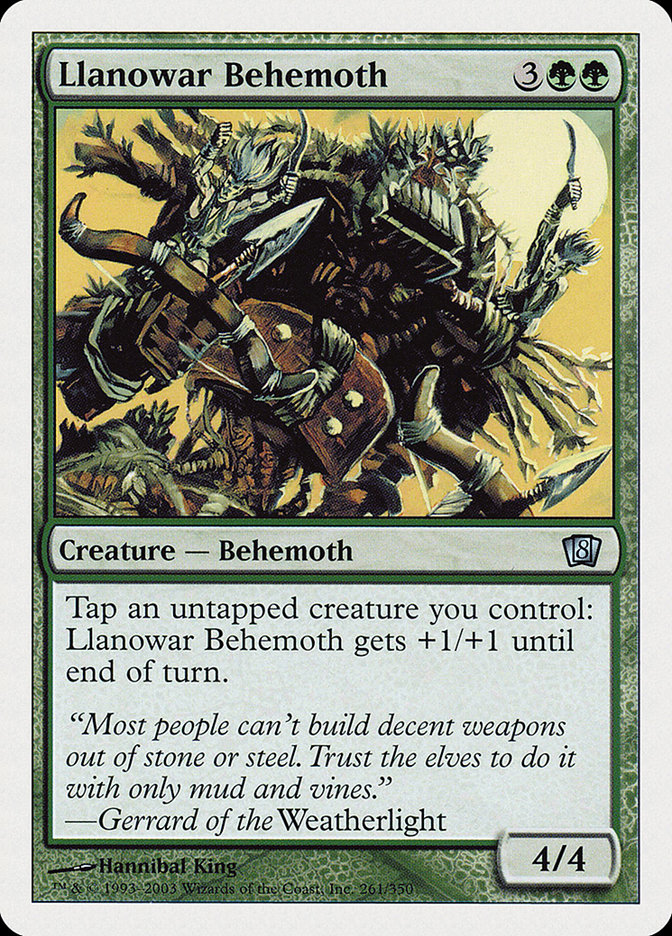 Llanowar Behemoth (Eighth Edition #261)
