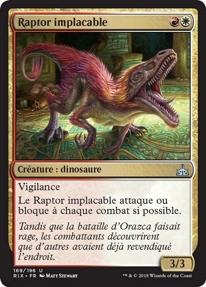 Relentless Raptor (Rivals of Ixalan #169)