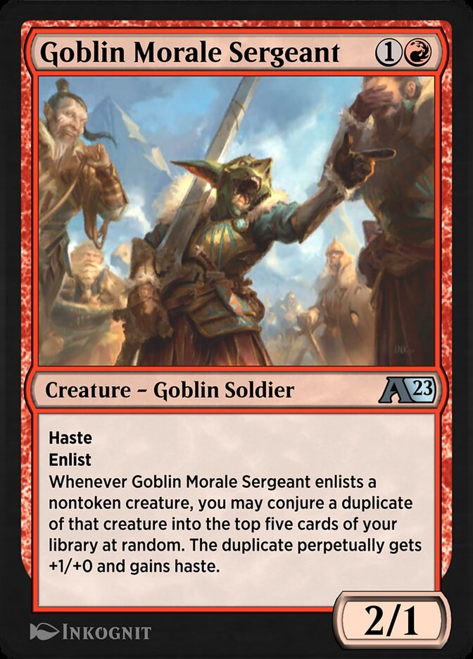 Goblin Morale Sergeant (Alchemy: Dominaria #14)