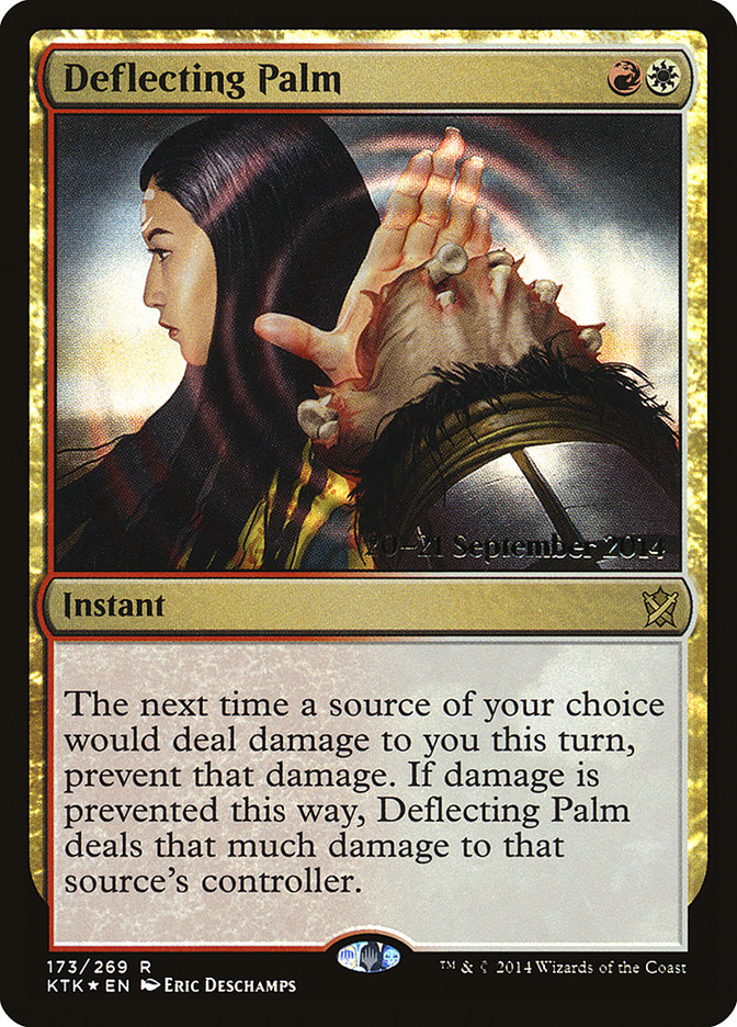 Deflecting Palm (Khans of Tarkir Promos #173s)