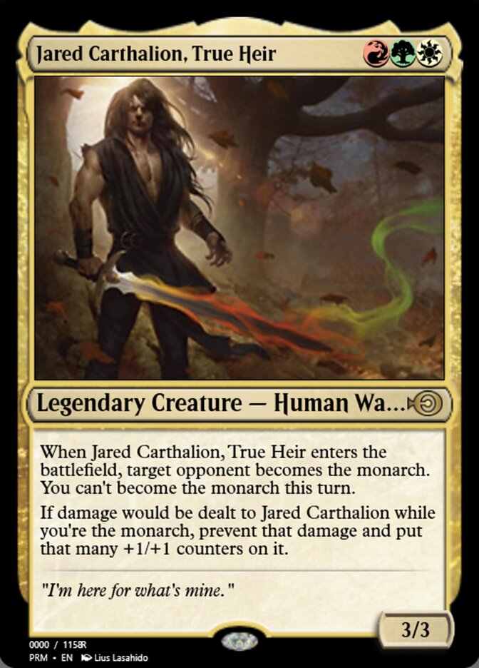 Jared Carthalion, True Heir (Magic Online Promos #86232)