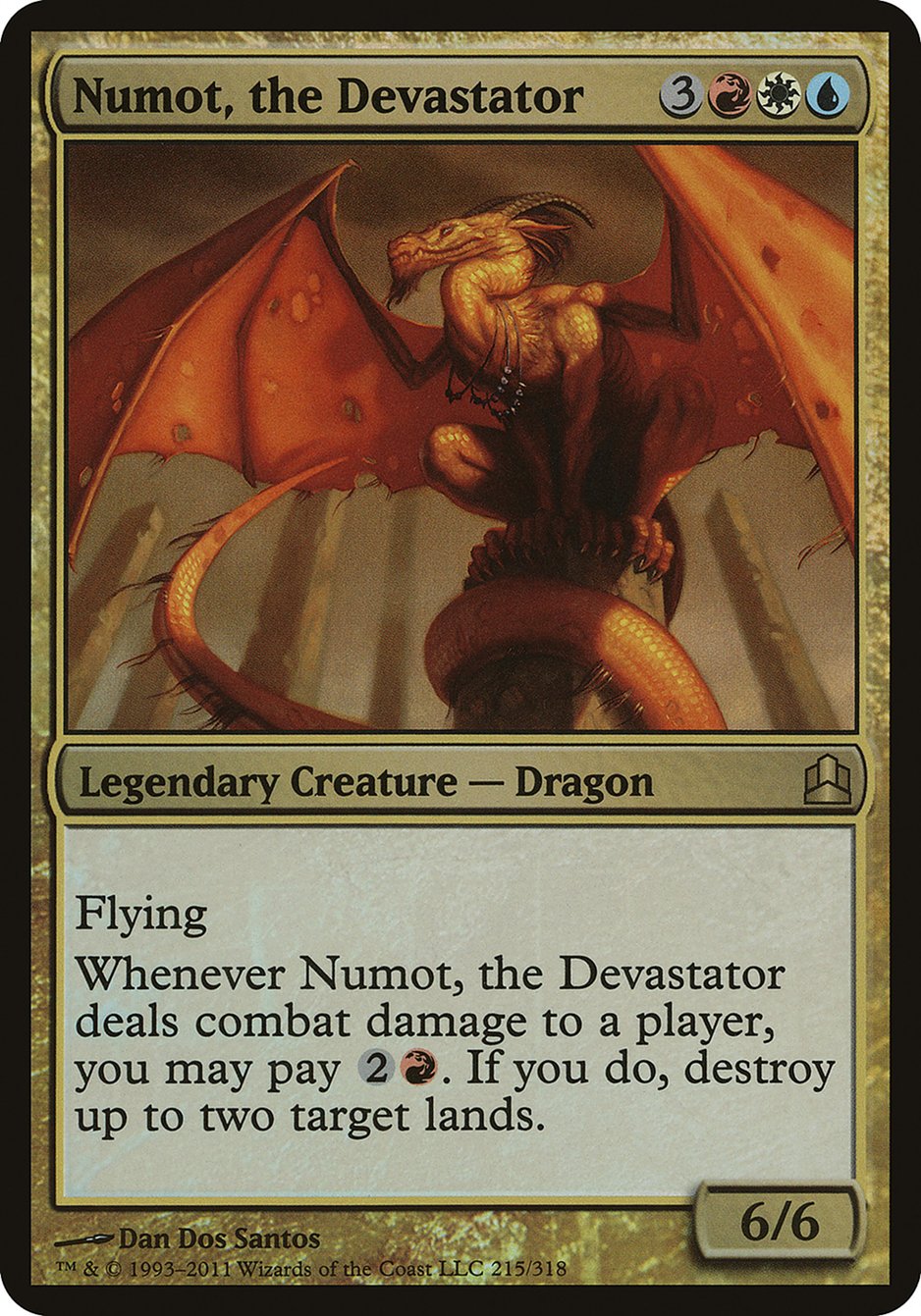 Numot, the Devastator (Commander 2011 Oversized #215)