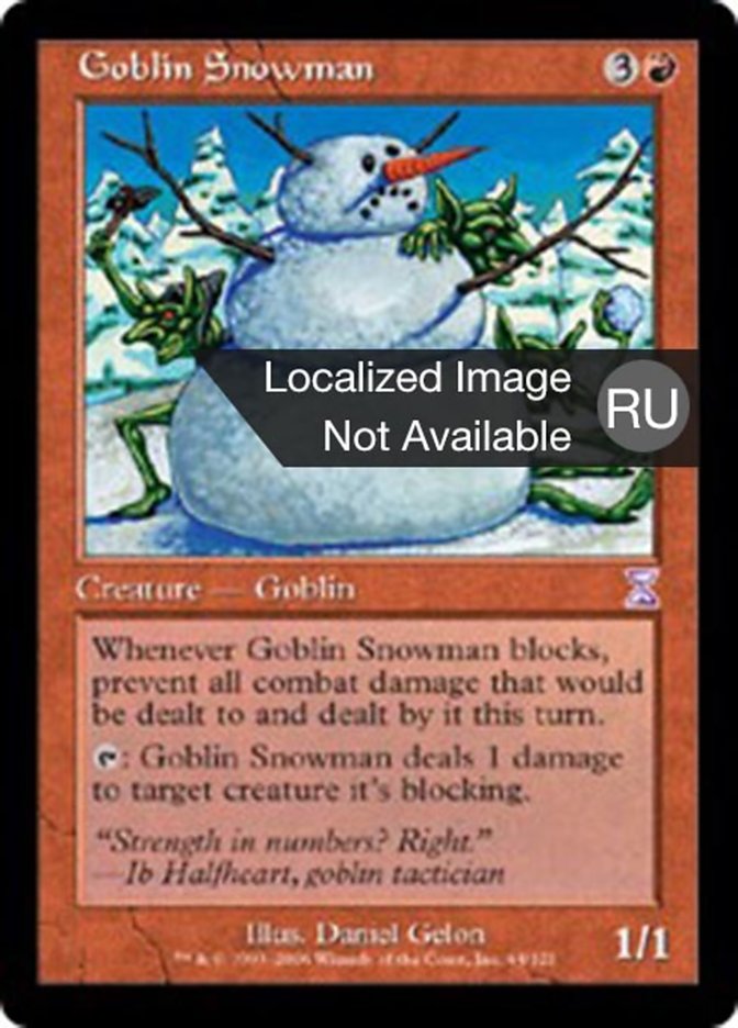 Goblin Snowman (Time Spiral Timeshifted #64)