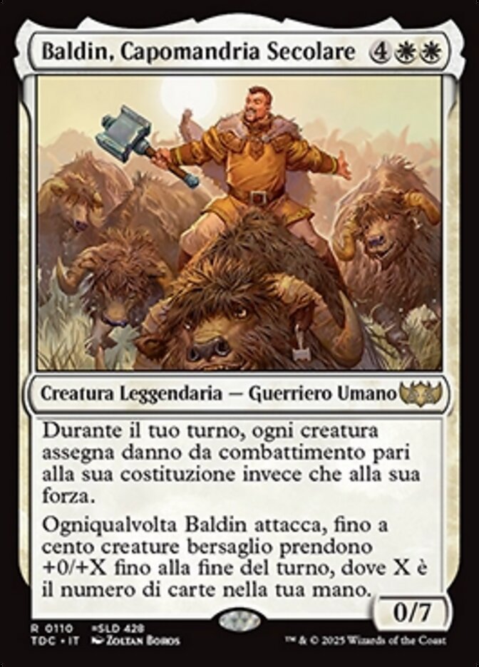 Baldin, Capomandria Secolare