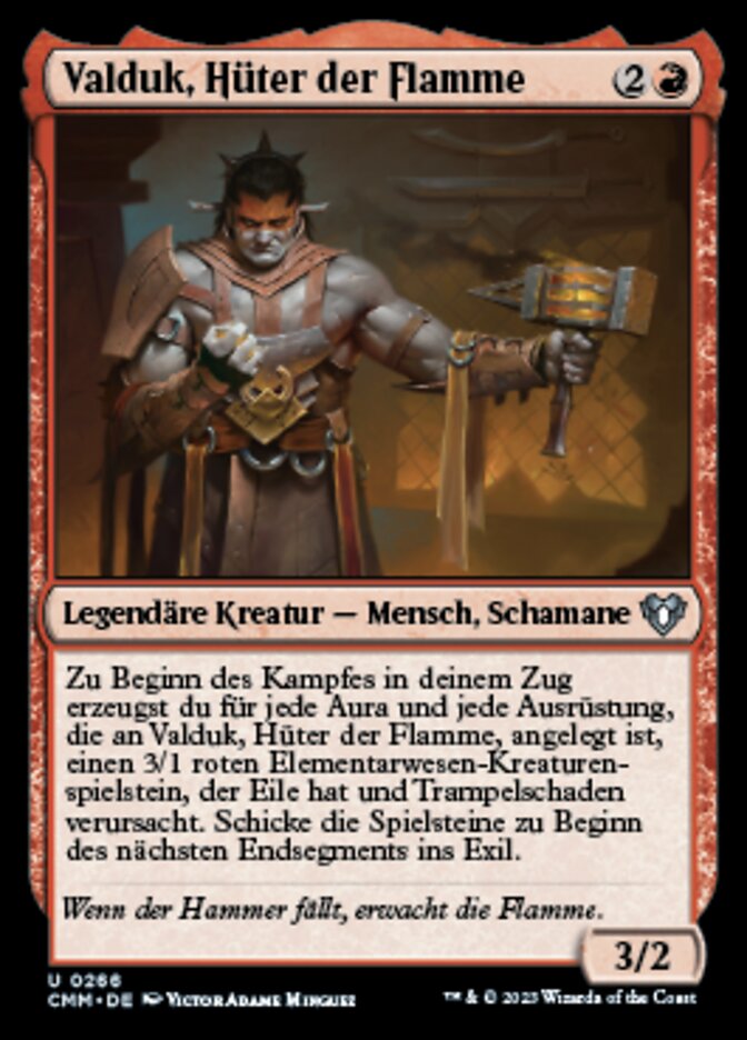 Valduk, Keeper of the Flame (Commander Masters #266)