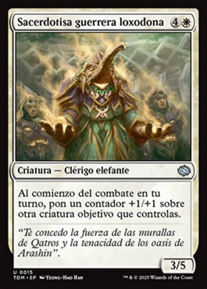 Sacerdotisa guerrera loxodona