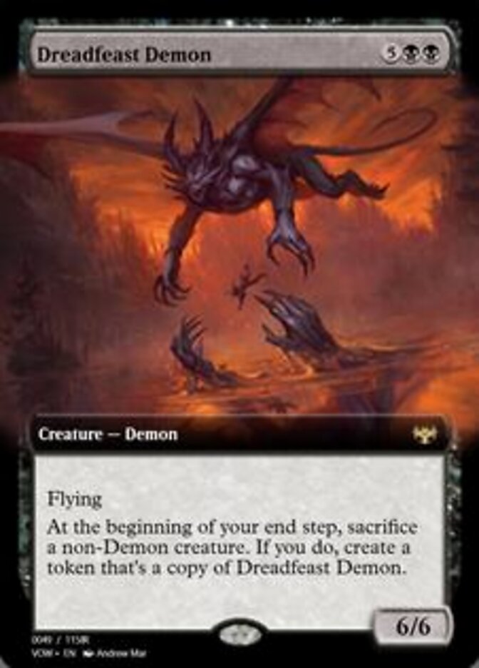 Dreadfeast Demon (Magic Online Promos #95337)