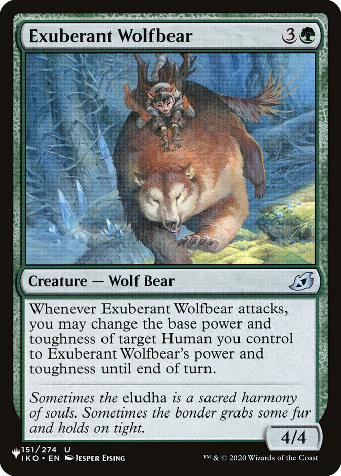 Exuberant Wolfbear (The List #IKO-151)
