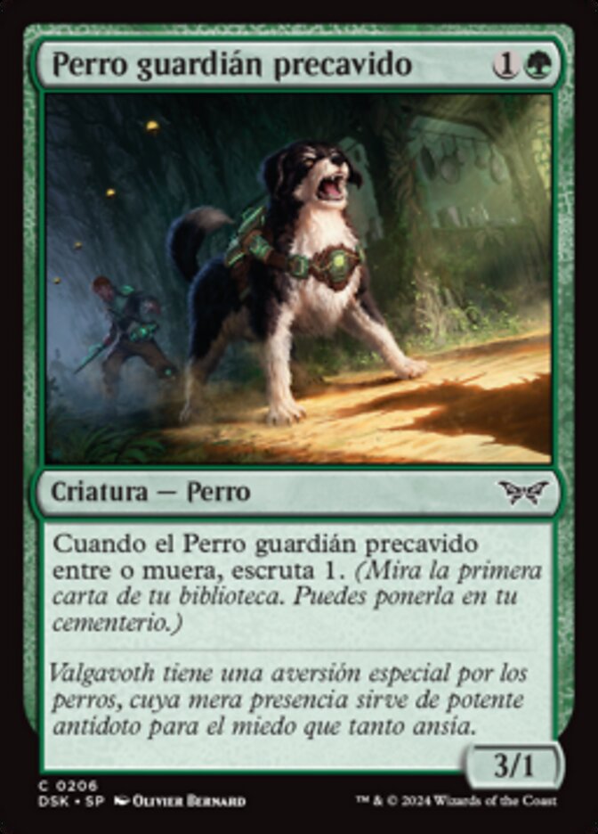 Perro guardián precavido