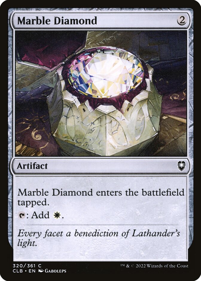 Marble Diamond Commander Legends Battle For Baldurs Gate Mtg Print