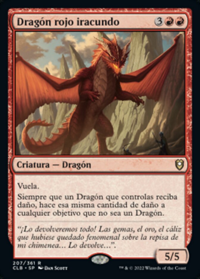 Wrathful Red Dragon (Commander Legends: Battle for Baldur's Gate #207)