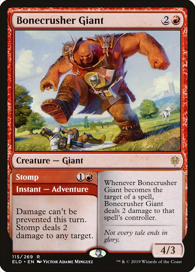 Bonecrusher Giant // Stomp (Throne of Eldraine #115)